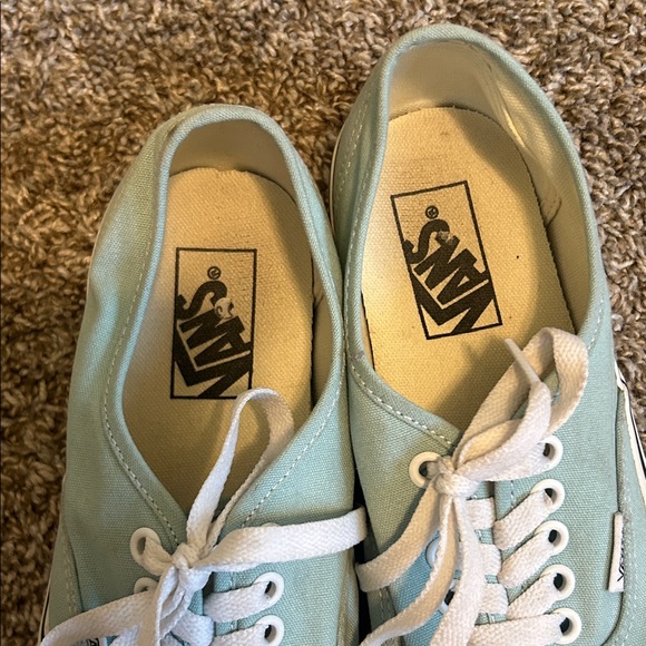 Vans Aqua Canvas Sneakers with White Accents - Picture 2 of 8